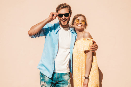 man untucked shirt with hot girl