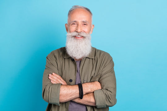 stylish man with beard