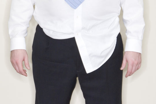 men wearing tucked and untucked white shirts 